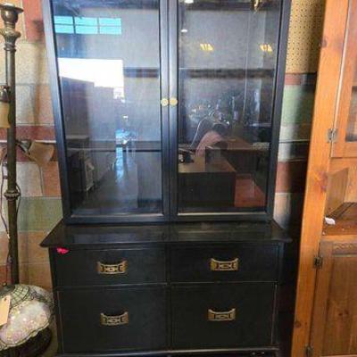 #5006 • Black China Cabinet
