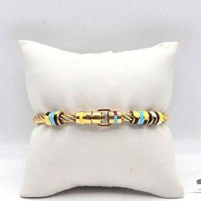 #200 • 18K Gold Giovepluvio Bracelet, 33.03g
