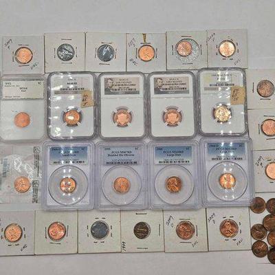 #1222 • Approx (90) Pennies Collection
