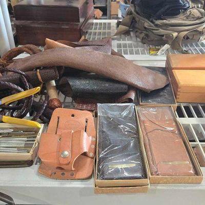 #2522 • Whips, Leather Working Tools & More
