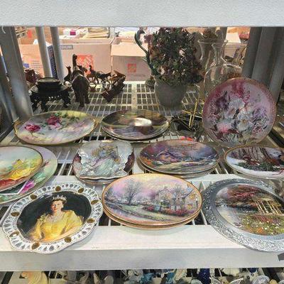 #2306 • (15) Porcelain Plates, Holders & More
