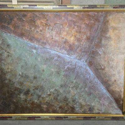 #6018 • Hilburn Large Framed Canvas Artwork
