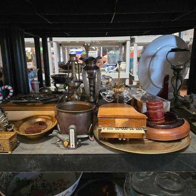 #2124 • Candle Sticks, Ash Tray & More
