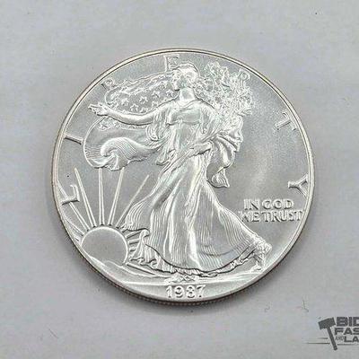 #1000 • 1987 American Silver Eagle Dollar
