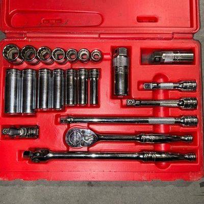 #3208 • Snap-On 3/8” Drive Socket Wrench Set
