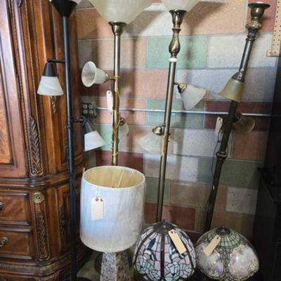 #5004 • (7) Floor Lamps & Side Table Lamps
