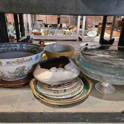 #2126 • Porcelain Bowl, Cake Stand & More
