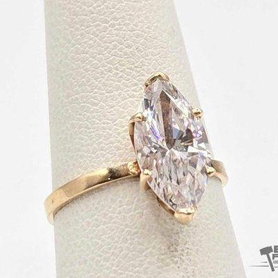 #336 • 14K Gold Semi-Precious Stone Ring, 2.73g
