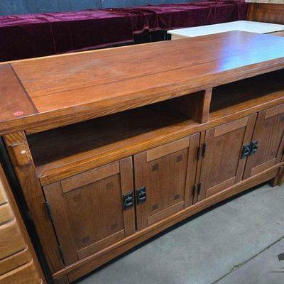 #5024 • Wood Entertainment Center
