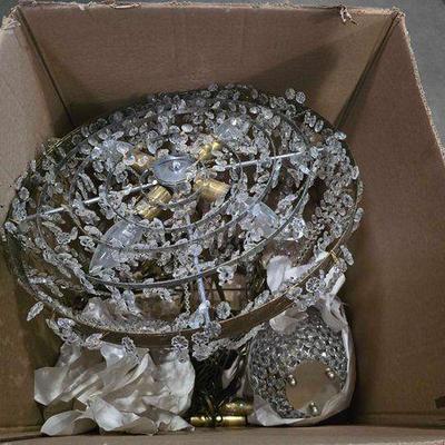 #7092 • Chandelier and Candle Holders

