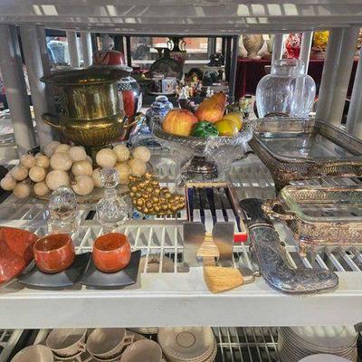 #2478 • Casserole Dishes W/ Stands, Knives & More
