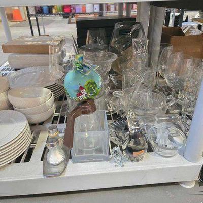#2416 • Cognac Pipe, Decanter, Butter Dish & More
