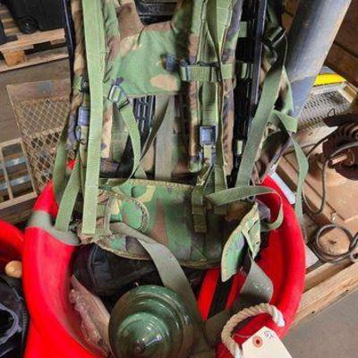 #3618 • Bucket of Camping Gear
