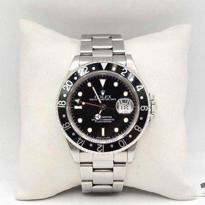 #602 • AUTHENTICATED!!! Rolex Oyster Perpetual Date GMT-Master Watch
