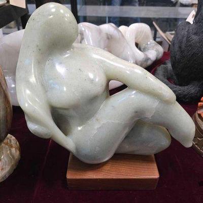 #2002 • Carved Stone Women Sculpture

