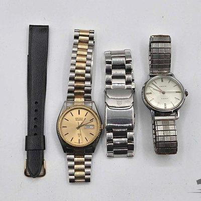 #716 • (2) Wrist Watches & Extra Parts
