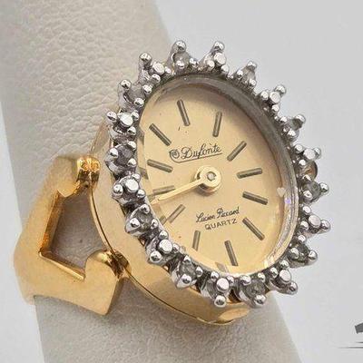 #628 • Lucien Piccard Diamond Accent Watch Ring

