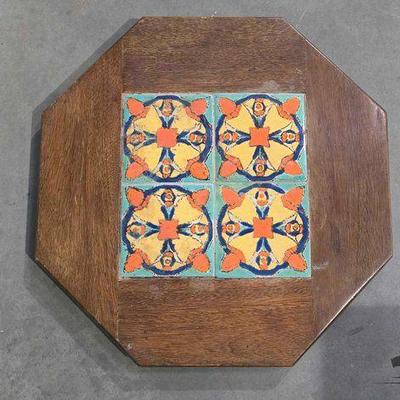 #6054 • Wood & Tile Tabletop/Wall Art
