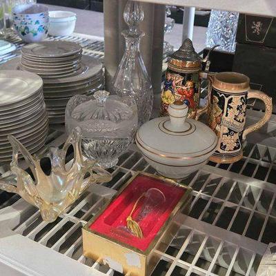 #2500 • Steins, Candy Dishes & More
