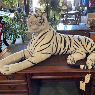 #4047 • White Tiger Stuffed Animal

