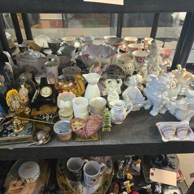 #2172 • Ceramic Figures, Tea Set & More
