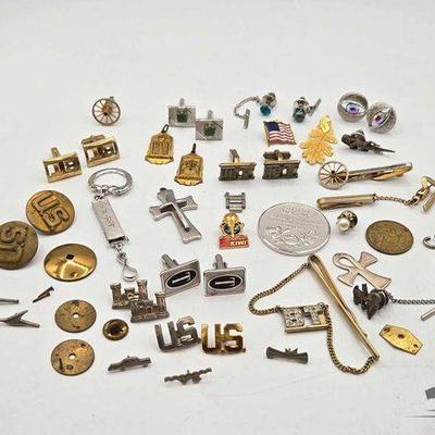 #816 • Cuff Links, Pins, Pendants and Key Chain
