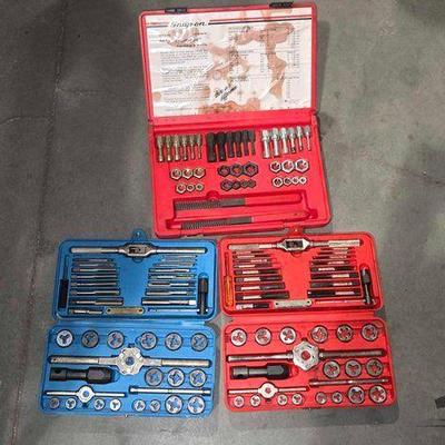 #3192 • Snap On Rethreading Set & (2) Tap & Die Set
