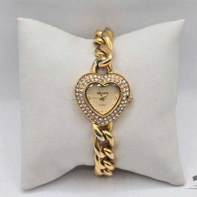 #738 • Gruen Heart Shaped Watch

