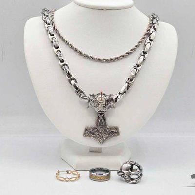 #826 • Costume Jewelry Necklaces, Rings and Earring
