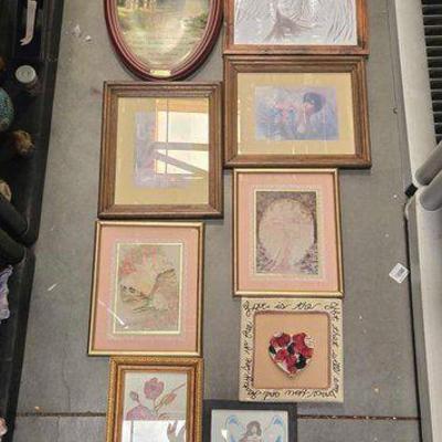 #2296 • (9) Framed Pictures & Art
