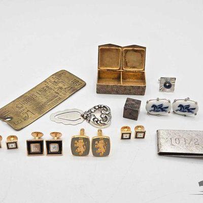 #824 • Cufflinks, Money Clip, Trinket Box and More
