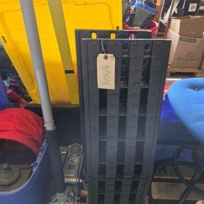 #3546 • Pair of Ramps and 1.5 Ton Racing Floor Jack
