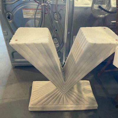 #4018 • Postmodern Geometric Plaster Table
