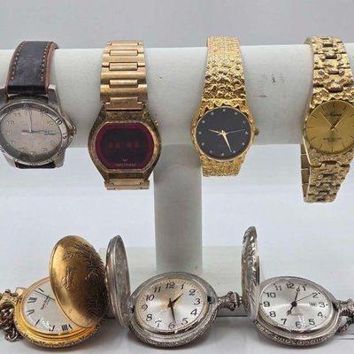 #706 • (7) Pocket Watches & Wrist Watches
