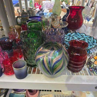 #2342 • Over (35) Pieces Of Mixed Colored Glass

