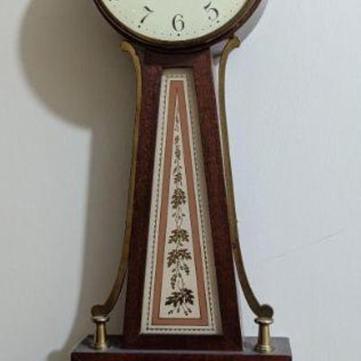 Seth Thomas banjo style battery clock