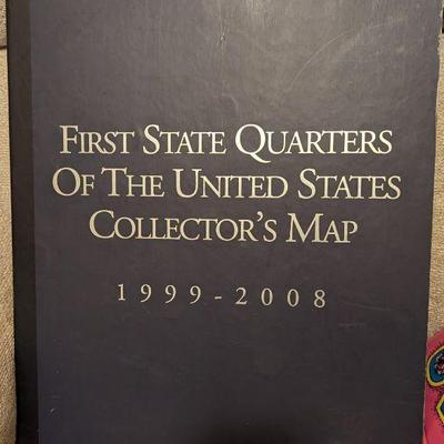 1999-2008 Rirst State Quarters of the US Collector's Map