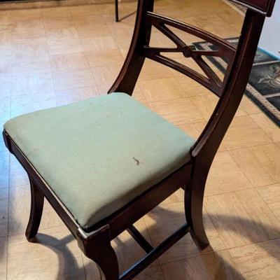 Drop leaf dining table with 4 chairs