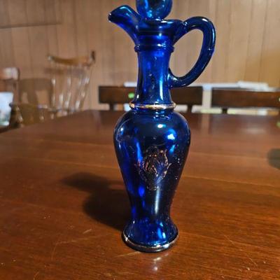 Beautiful blue cruet