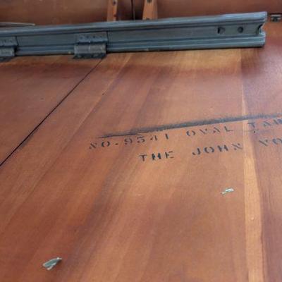 Underside of dining table