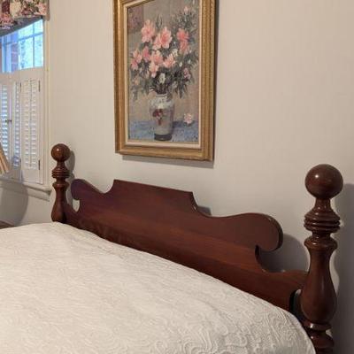Vintage Cannonball bed