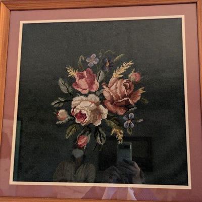 Framed needlepoint