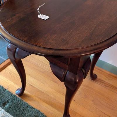 Queen Anne style table with drawer
