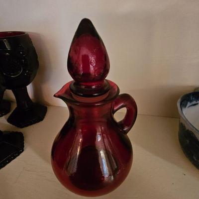 Ruby red cruet