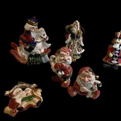 ROHU515 Have A Merry Fitz And Floyd Christmas	Fitz and Floyd Salt and Pepper Santa Gnomes; Santa on a Rocking Horse; Santa from 1998 and...
