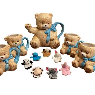 ROHU553 Teddy Bear Picnic With Finger Puppets	Teddy Bear Hot Chocolate Set with four mugs and a collection of finger puppets to join the...