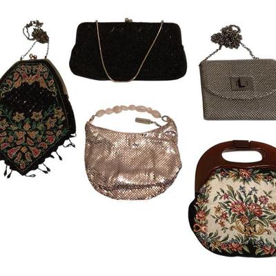 ROHU540 Vintage Evening Bags	Black glass beaded vintage evening bag from Japan (small spot of missing beads - see photo); Regale small...