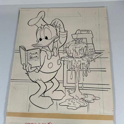 Vintage Donald Duck Drawing