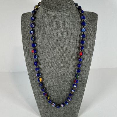 Italian Milifiori Glass Bead Pendant