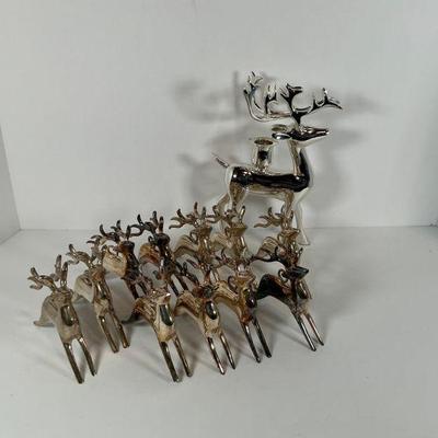 Silver Xmas Deer